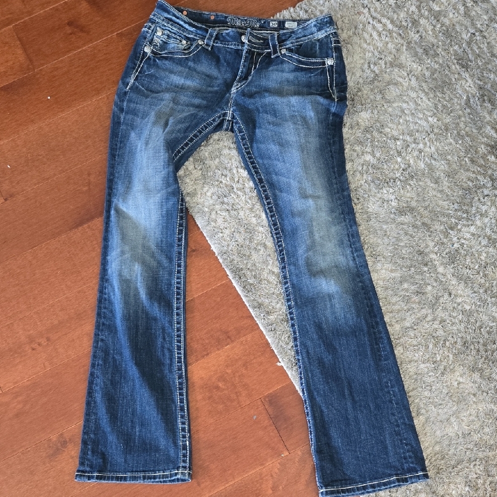 Miss Me Blue Boot Cut Jeans with Classic Denim Style